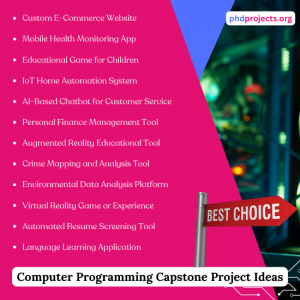 Computer Programming Capstone Thesis Ideas